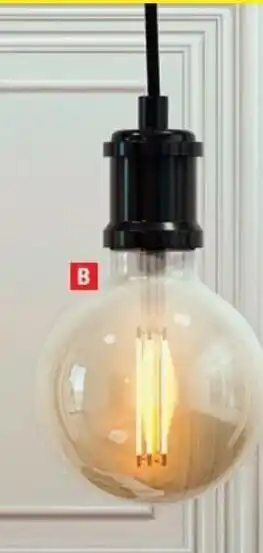 Brico Dépôt Ampoule Led Filament Globe 9,5cm offre