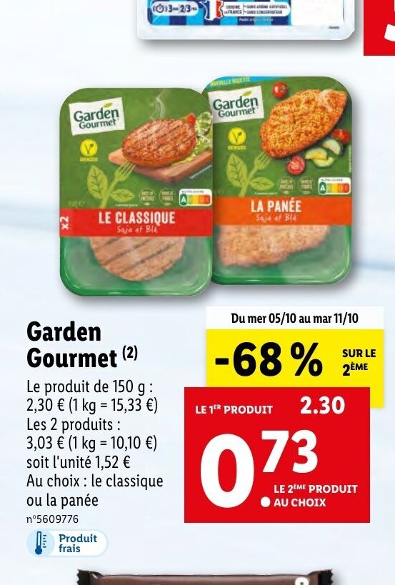 Promo Garden Gourmet chez Lidl