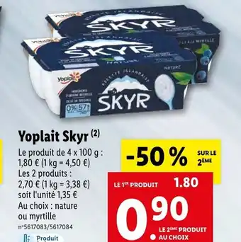 Lidl Yoplait Skyr offre