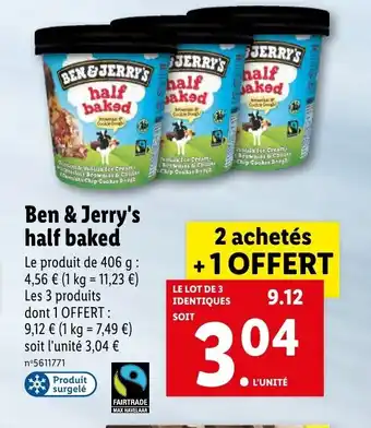 Lidl Ben & Jerry's Hald Baked offre