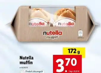 Lidl Nutella Muffin offre