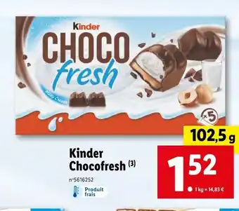 Lidl Kinder Chocofresh offre