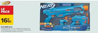 Carrefour Nerf elite pack nerf elite offre