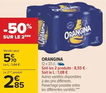 Carrefour Orangina offre