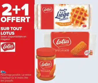 Carrefour Lotus bon plan sur tout lotus offre