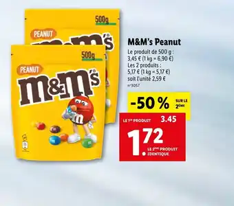 Lidl M&M's Peanut offre