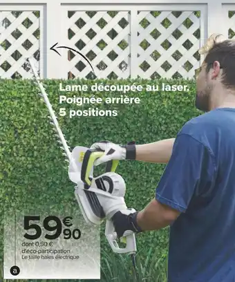Carrefour Taille haie électrique 710 w offre