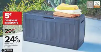 Carrefour Keter coffre hollywood offre