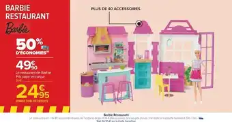 Carrefour Barbie barbie restaurant offre