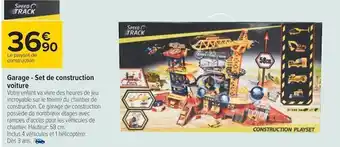 Carrefour Garage - set de construction voiture offre