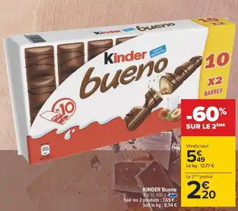 Carrefour Kinder kinder bueno offre