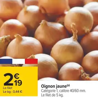 Carrefour Oignon jaune offre