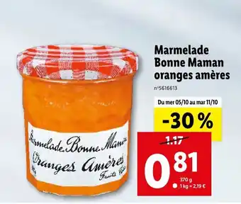 Marmelade Bonne Maman Oranges Amères