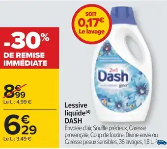 Carrefour Dash lessive liquide offre