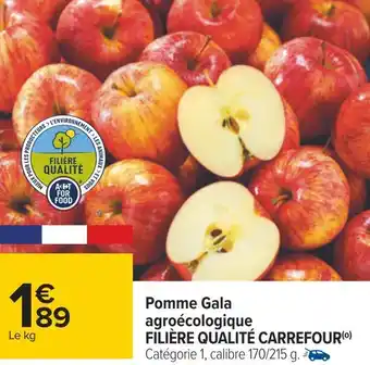 Carrefour Filière qualité carrefour pomme gala agroécologique offre