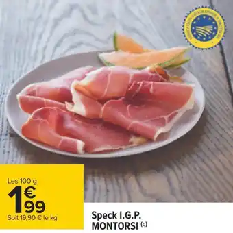 Carrefour Montorsi speck i.g.p. offre