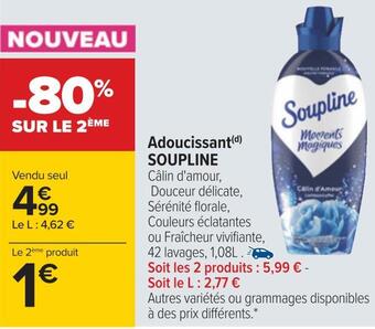 Carrefour Soupline adoucissant offre