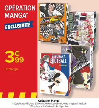 Carrefour Opération manga offre