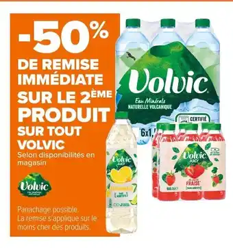 Carrefour Market Volvic bon plan sur tout volvic offre