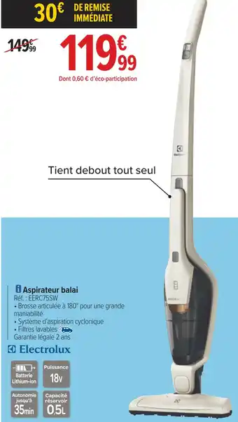 Electrolux aspirateur balai