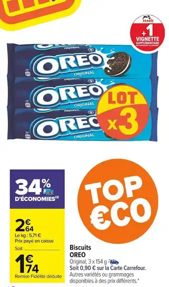 Carrefour Market Oreo biscuits offre