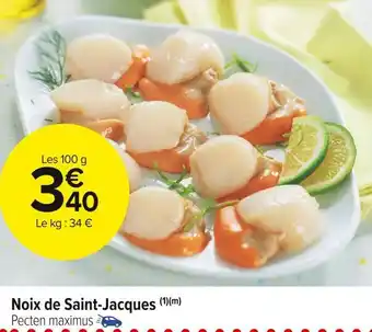 Carrefour Market Noix de saint-jacques offre