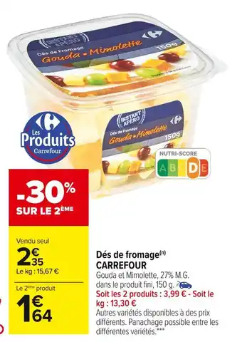 Carrefour Market Carrefour dés de fromage offre