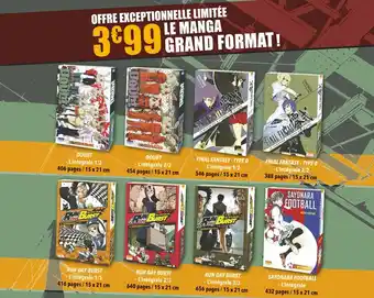 Bon plan sur le mangas grand format