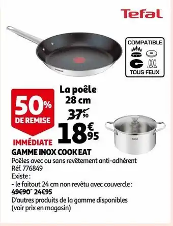 Auchan Gamme inox cook eat offre