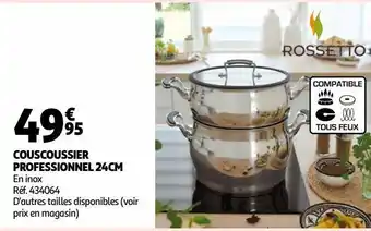 Auchan Couscoussier professionnel 24cm offre