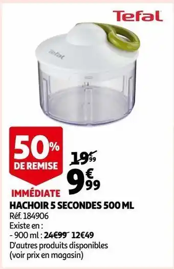 Auchan Hachoir 5 secondes 500 ml offre