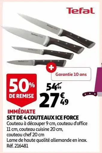 Set de 4 couteaux ice force