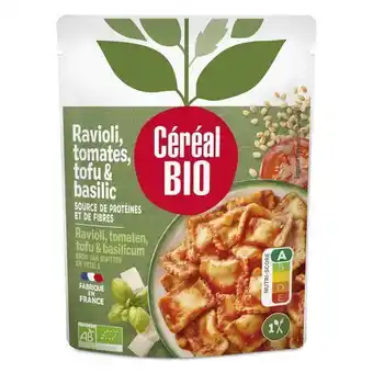 Auchan Ravioli tomates tofu & basilic bio cereal bio offre