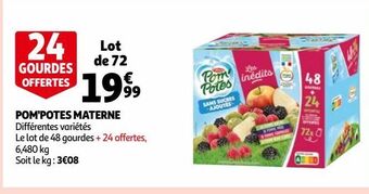 Auchan Pom'potes materne offre