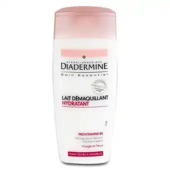 Auchan Diadermine lait démaquillant hydratant offre