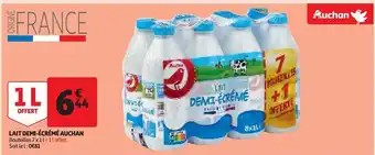Auchan Supermarché Lait demi-écrémé auchan offre
