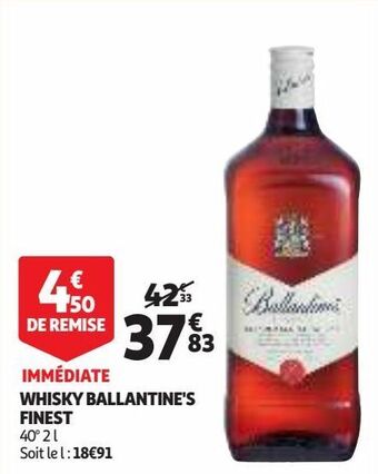 Auchan Supermarché Whisky ballantine's finest offre