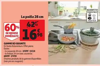 Auchan Supermarché Gamme bo granite offre