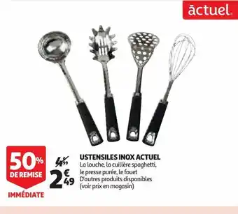 Auchan Supermarché Ustensiles inox actuel offre