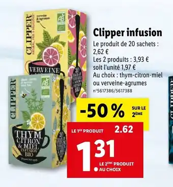 Lidl Clipper Infusion offre