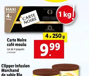 Lidl Carte Noire Café Moulu offre