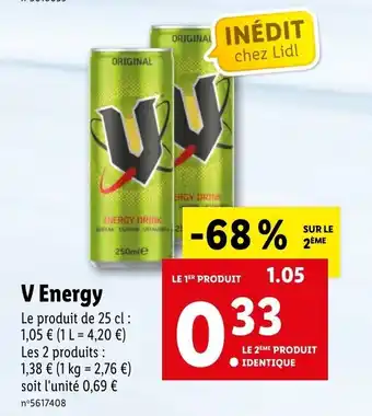 Lidl V energy offre
