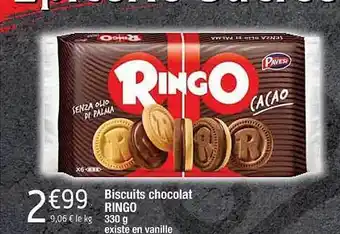 Cora x Carrefour Biscuits chocolat ringo offre