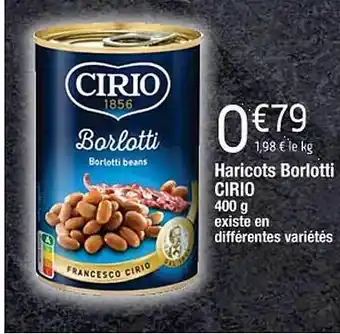 Haricots borlotti cirio