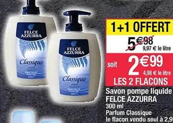 Cora x Carrefour Savon pompe liquide felce azzurra offre