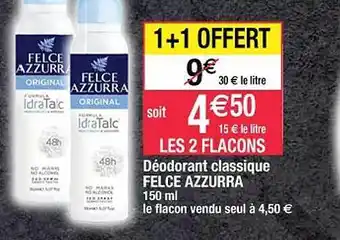 Cora x Carrefour Déodorant classique felce azzurra offre