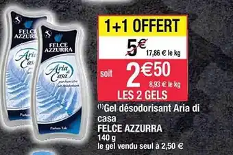 Cora x Carrefour Gel désodorisant aria di casa felce azzurra offre