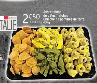 Cora x Carrefour Assortiment de pâtes fraîches chicche de pommes de terre offre