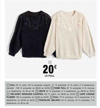 Cora x Carrefour Le pull offre