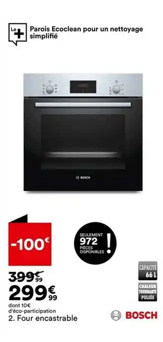 BUT Four encastrable bosch offre